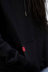 wolf vos streetwear oversized vrouwen hoodie zwart katoen dames